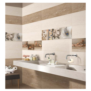 Carreaux muraux numériques en céramique décoratifs de style moderne 250x750mm brique réfractaire pour l'intérieur des sols des centres commerciaux et des salles de conférence - Product Image 1