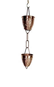 RIBBED CONE CUP RAIN CHAINS - Product Image 5