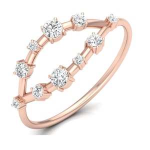 Anillo de Diamantes para Mujer, Regalo de Año Nuevo, Certificado IGI e Ingemco, Colección Única, Precio de Mayoreo en India - Product Image 2