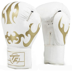 Fabricantes de guantes de boxeo de piel de vaca de alta resistencia ganadores personalizados guantes deportivos de perforación para entrenamiento Equipo de Boxeo - Product Image 1