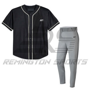 เครื่องแบบเบสบอลของผู้ชายเครื่องแบบเบสบอลออกแบบตราเองโลโก้ของคุณเอง - Product Image 3