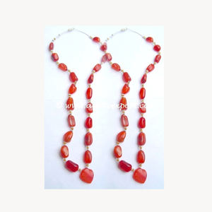 De primera calidad collar de ágata indio al por mayor de piedra de ágata collar - Product Image 2