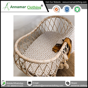 ล่าสุดการออกแบบผ้าฝ้ายเปลแผ่นสำหรับทารกในราคาขายส่ง - Product Image 2