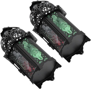 Customizable Black Mini Metal <b>Tea</b> <b>Light</b> Hanging <b>Lanterns</b> Decorative Indoor Outdoor Events Parities Weddings Candle Holders Jars - Product Image 6