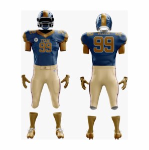 Maillot de football américain pour hommes, vêtement en coton personnalisé de haute qualité, tenue de rugby de la ligue de football - Product Image 2