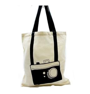 Sacs fourre-tout en toile de coton biologique pour shopping Jumbo Sac fourre-tout réutilisable imprimé avec logo personnalisé pour shopping écologique - Product Image 1