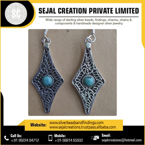 Boucles d'oreilles chandelier en argent sterling 925 avec pierres précieuses, personnalisées OEM, pour occasions festives, vente en gros - Product Image 4