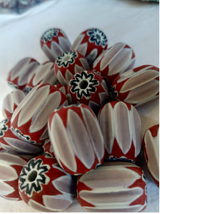 Cuentas de cristal de chevron de colores pastel, diseños personalizados, adecuados para diseñadores de joyería y Tiendas de Cuentas - Product Image 1