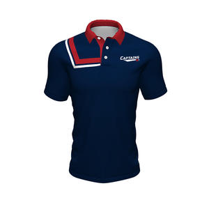 OEM marca personalizada para Polo manga corta Camiseta poliéster ropa casual con diseño propio impresión técnica de sublimación - Product Image 1