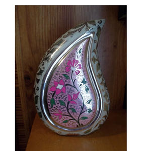 De Metal de alta calidad artesanía gota de lágrima cremación urnas para Uso en adultos con níquel acabado - Product Image 5