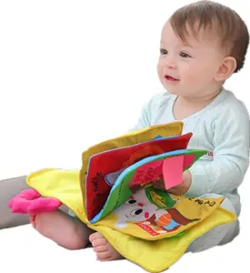 Libri di storia per bambini giocattoli educativi tessuto per 3 anni apprendimento tranquillo libro lavabile panno da bagno libro di stoffa per bambini