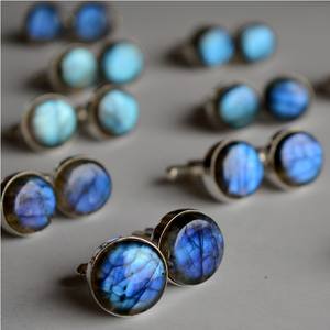 Boutons de manchette pour marié et homme, en labradorite, accessoire pour salle de bain ou douche - Product Image 6