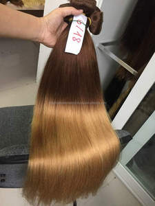 Extension de cheveux humains 100 naturels Remy indiens bon marché, mèches de cheveux humains bruts couleur ondulée, Double poids, matériau soyeux, couleur 20mm - Product Image 5