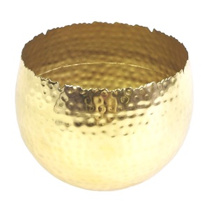 Jardinière martelée de finition plaquée or top vente pour pépinière jardin plante fer matériel Pots de fleurs galerie à bas prix - Product Image 1