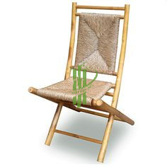 Chaise de style ange Vgreenart sculptée à la main en bambou naturel et rotin sculpture de chaise de qualité supérieure - Product Image 2