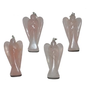 Wholesaler of Rose Quartz Angel Pendant | Order Online for Rose Quartz Angel Pendant | Rose Quartz Angel Pendant - Product Image 1