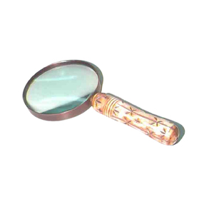 Verre portatif promotionnel de haute qualité avec corne loupe européenne moderne à la mode luxe lunettes verre à main - Product Image 1
