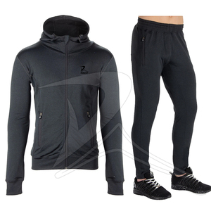 ชุดวอร์มกีฬาผู้ชายคุณภาพสูง ไซส์ใหญ่ พิมพ์โลโก้ได้ ระบายอากาศดี ชุดออกกำลังกายสำหรับฤดูใบไม้ผลิและฤดูหนาว กันลม - Product Image 3