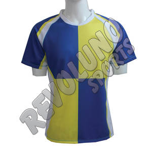 Diseño personalizado cuello pico camiseta de rugby impresión por sublimación camiseta fútbol al por mayor nombre Número voleibol alta calidad uniforme de rugby - Product Image 3