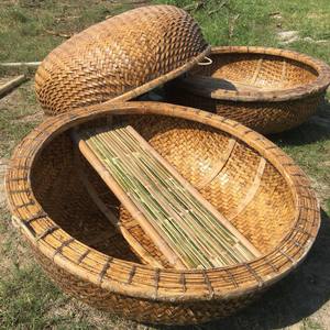 Bote de Bambú Tradicional Vietnamita Hecho a Mano, Coracle Redondo para Pesca, Actividades Acuáticas y Exportación - Product Image 5