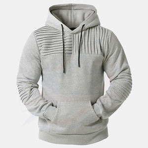 Sudadera con capucha bordada unisex hecha en fábrica con estampado de chenilla para el invierno - Product Image 1