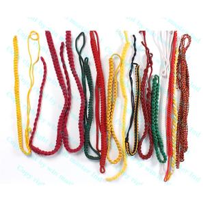 Cordón ceremonial de poliéster, seda, acrílico y cordón de hombro con gancho chapado en oro/plata - Product Image 4