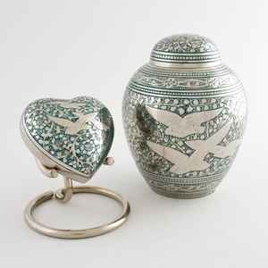 Odyssey-urnas de cremación de Metal para cenizas de mascotas, urnas de recuerdo conmemorativo de tamaño personalizado, color bronce mate - Product Image 4