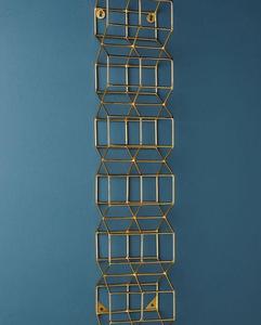 Gold Plated <b>Wine</b> Holder Stylish 6 Wall Mounted <b>Racks</b> Premium <b>Metal</b> Perfect For Weddings Dining And Bar Decor From India - Product Image 2