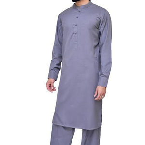 Trajes Shalwar Kameez de Algodón con Doble Cuello para Hombre Personalizados - Moda de Alta Calidad de India y Pakistán - Product Image 1