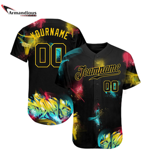 Camiseta de béisbol de equipo a rayas para hombre, uniforme de béisbol con estampado personalizado, sublimación, a la venta, Oem - Product Image 4