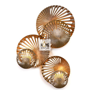 Arte de Pared de Lujo en Metal con Hojas de Palma, Diseño Antiguo, Hecho a Mano, Decoración de Pared Metálica a Precio Razonable desde India - Product Image 5