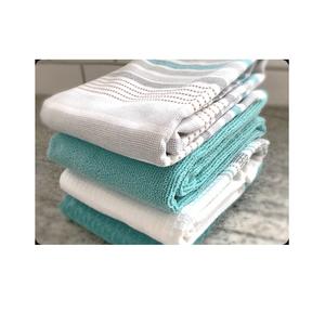 Serviettes de cuisine 100% coton biologique certifiées GOTS, absorbantes en nid d'abeille, séchage rapide, chiffons de nettoyage pour la vaisselle, impressions personnalisées en couleur - Product Image 4