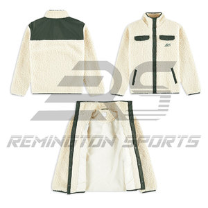 New Arrival High Quality Customized Logo Printing Sherpa Fleece Material 2024 <b>Light</b> Weight Sherpa <b>Jacket</b> - Product Image 1