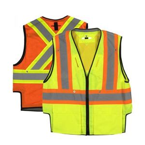 Workpro — gilet de sécurité anti-poussière en maille réfléchissante de haute visibilité, avec poches, pour la Construction - Product Image 1