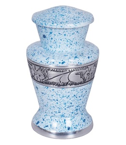 ของที่ระลึกอเมริกันโกศโลหะเคลือบเงาผ้าซาตินและกำมะหยี่สำหรับขี้เถ้าของมนุษย์สีสันสดใสที่ระลึกสำหรับงานศพทารก - Product Image 6