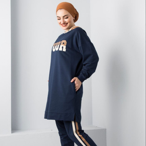 Nouvelle saison femmes survêtement à capuche vêtements islamiques Abaya caftan dubaï arabe musulman islamique mode turc qualité - Product Image 1