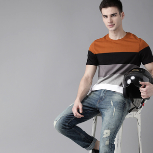 T-shirts en coton uni à col rond style OEM 2026, manches courtes, personnalisables, pour hommes, taille oversize - Product Image 5