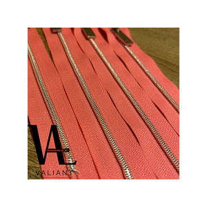 Fermeture éclair en nylon, 10 pièces de fermeture éclair avec un pull argenté brillant #3 - Product Image 3