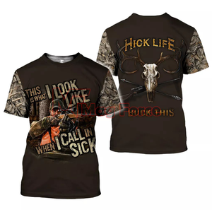 Camisas de caza por sublimación de poliéster 100%, camisas de caza por sublimación de secado rápido para hombres con estilo personalizado - Product Image 1