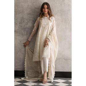 Vestido de color bronceado para mujer, impresionante traje de mujer de Pakistán, ropa india de verano y otoño - Product Image 2