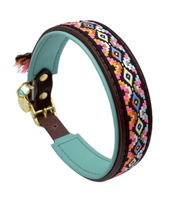 Collier de chien en cuir véritable, Signature complète, avec rembourrage doux, qualité supérieure, vente en gros fabricant, toutes tailles disponibles, 2020 - Product Image 1