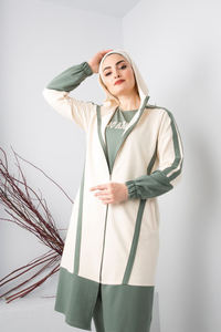 Nouvelle Collection Survêtement 3 Pièces à Capuche pour Femme Vêtements Islamiques Abaya Caftan Mode Musulmane Qualité Turque - Product Image 5