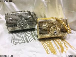 Nupcial Diseñador Metal Embragues Elegante Fiesta Desgaste Bolsos de noche - Product Image 3