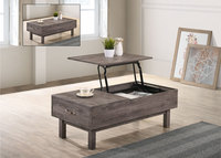 Table basse moderne avec plateau relevable et boîte de rangement