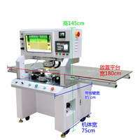 Machine de collage à tête unique Guangzhou Weicai CR-815SH, machine de collage ACF COF, presse à écran pulsée pour la réparation de panneaux d'écran LCD