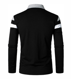 Polo de Manga Larga de Alta Calidad 100% Algodón para Hombre, Corte Ajustado, Secado Rápido, Diseño con Cierre, Personalizable, Estilo Casual Elegante - Product Image 2