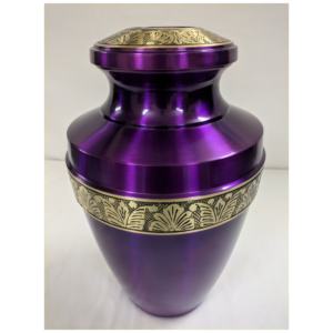 Urna de cenizas de cremación tradicional para adultos, recuerdo conmemorativo metálico sólido, urna decorativa tallada a mano - Product Image 2