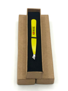 Nouveau Design professionnel avec poudre de poire en acier inoxydable pince à épiler d'extension de sourcil Logo personnalisé Instrument de beauté à pointe argentée - Product Image 5