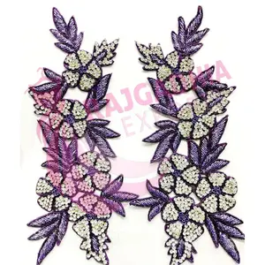 ชุดกระโปรงประดับด้วยลูกปัดอุปกรณ์ตกแต่งแฟชั่นงานปักลายดอกไม้งานแฮนด์เมด - Product Image 1