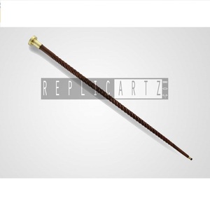 Bastón de Madera de Diseño Victoriano con Empuñadura de Latón, Bastón Hecho a Mano con Perilla Decorativa, Estilo Clásico Vintage, Regalo - Product Image 3